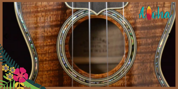 Model ukulele od Martin&Co z ręcznie wykonanymi zdobieniami z masy perłowej